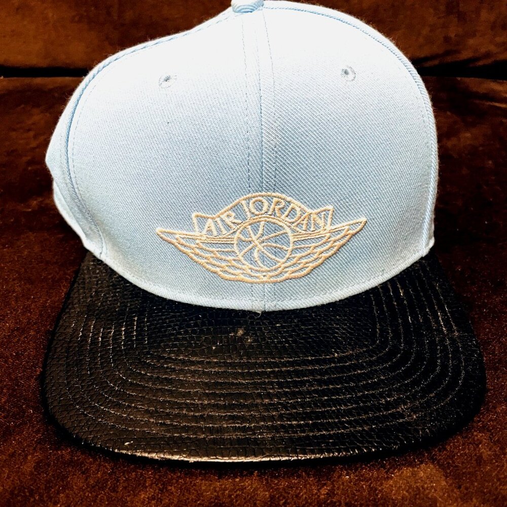 Air Jordan Wings Hat Men Blue Black Jumpman Snap Back Cap. Unisex